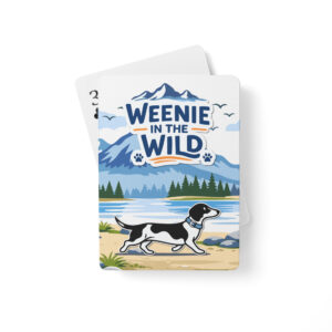 Dachshund Hiking Playing Cards