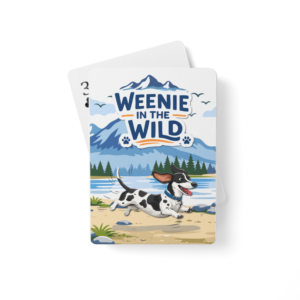 Dachshund Hiking Playing Cards