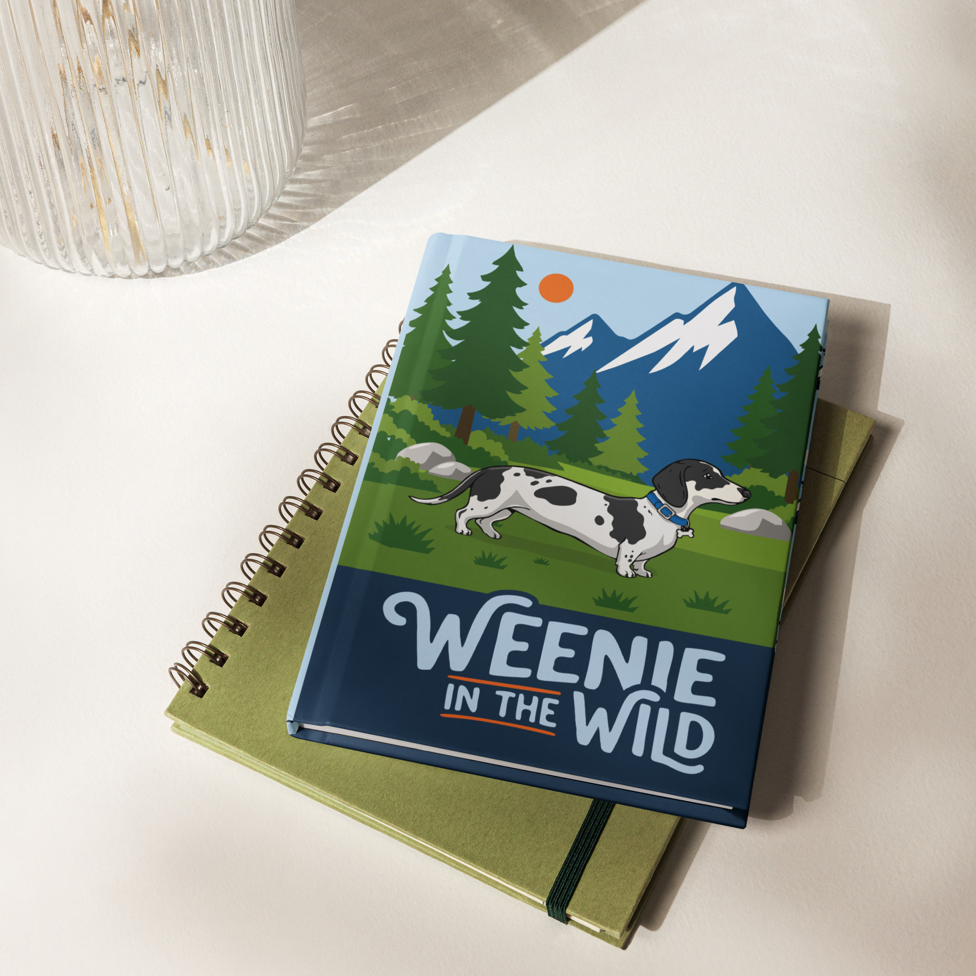 Weenie in the Wild | Dapple Dachshund Hardcover Journal Notebook - Image 6