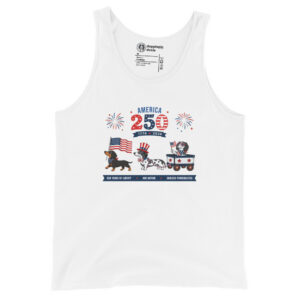 America 250 Dachshund Patriotic Tank Top