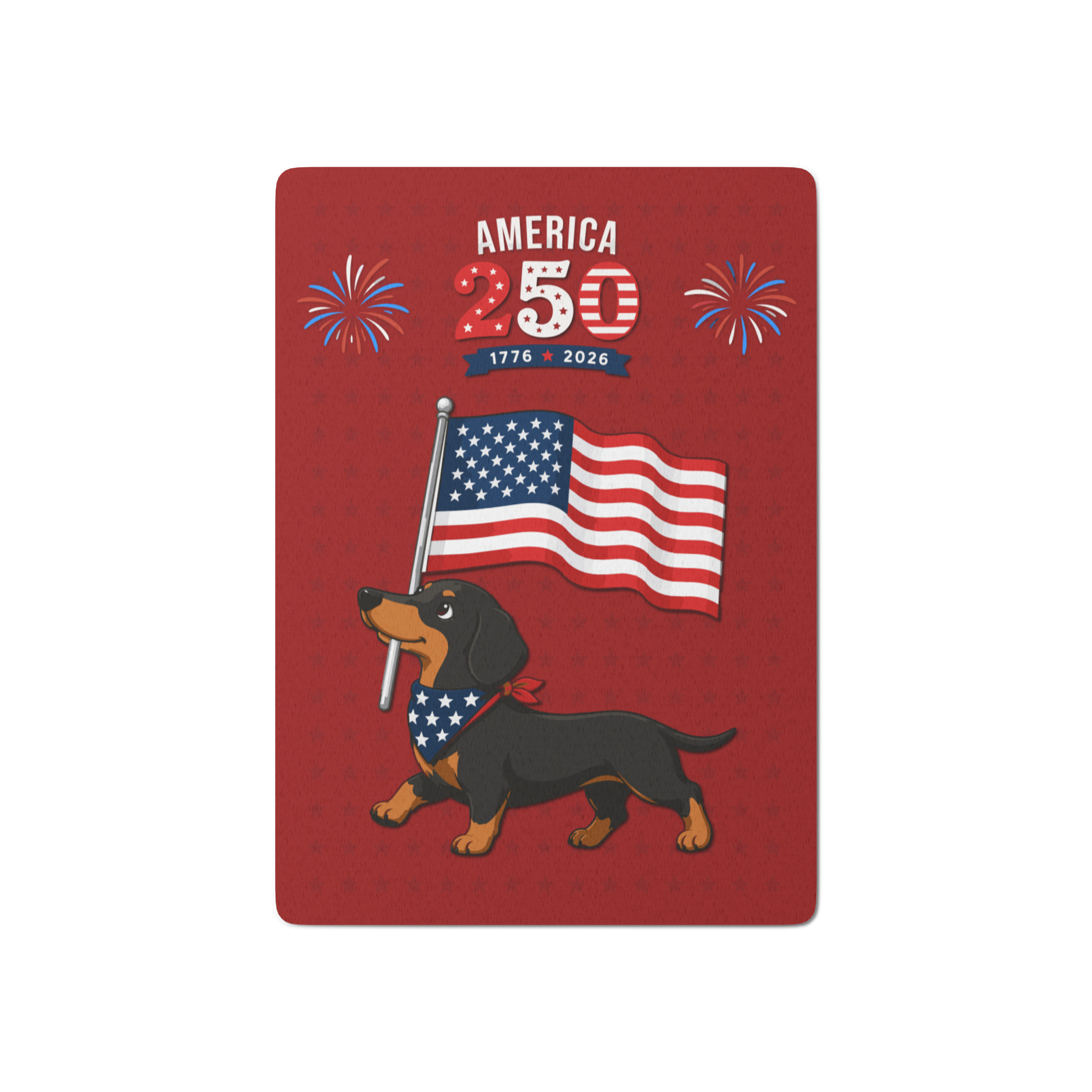 America 250 Classic Dachshund Playing Cards | Patriotic Doxie Poker Deck - Image 2