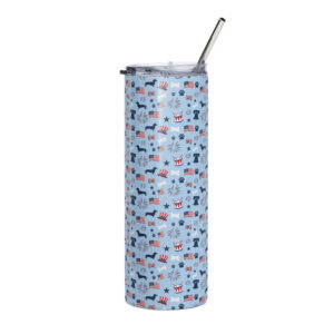 America 250 Patriotic Dachshund Stainless Steel Tumbler