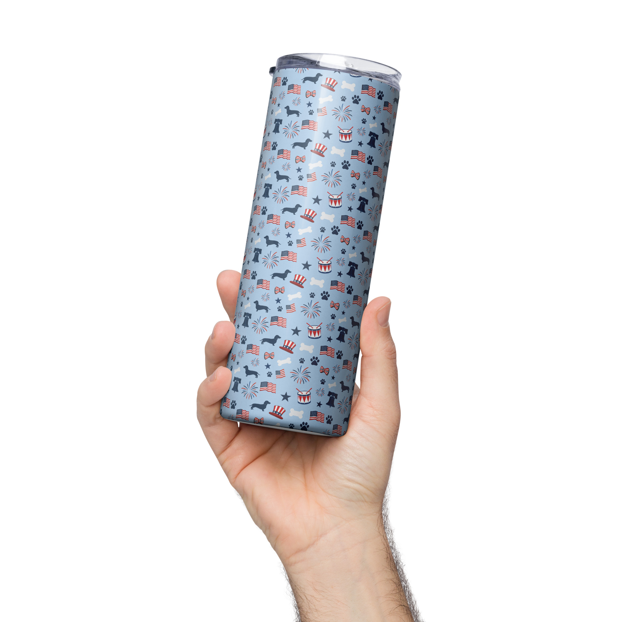 America 250 Patriotic Dachshund Stainless Steel Tumbler - Image 7