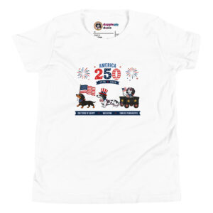 America 250 Dachshund Patriotic Youth T-Shirt
